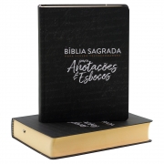 Bíblia Sagrada Para Anotações E Esboços | NVT | Capa Soft Touch | Preta
