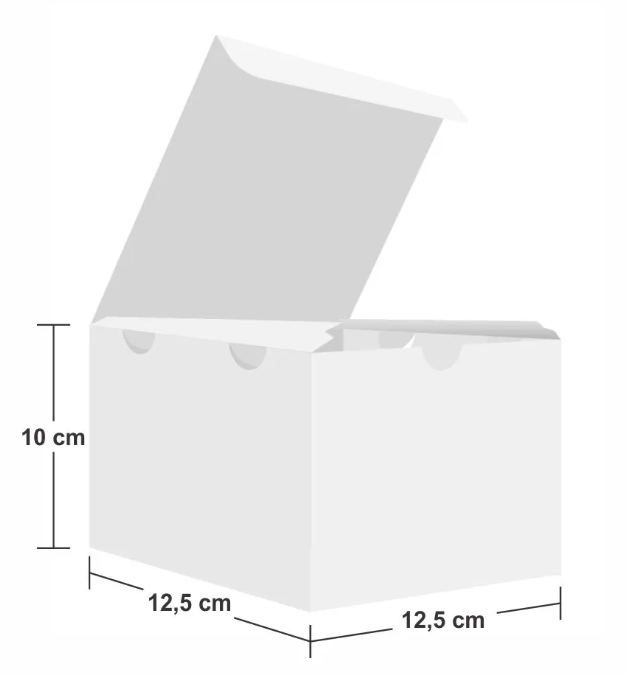Dimensões da Embalagem Box de Hambúrguer EXTRA GRANDE