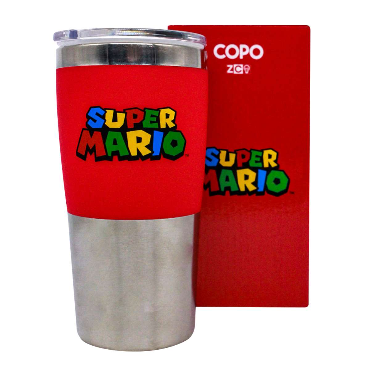Copo Viagem Super Mario Bros Logo Nintendo
