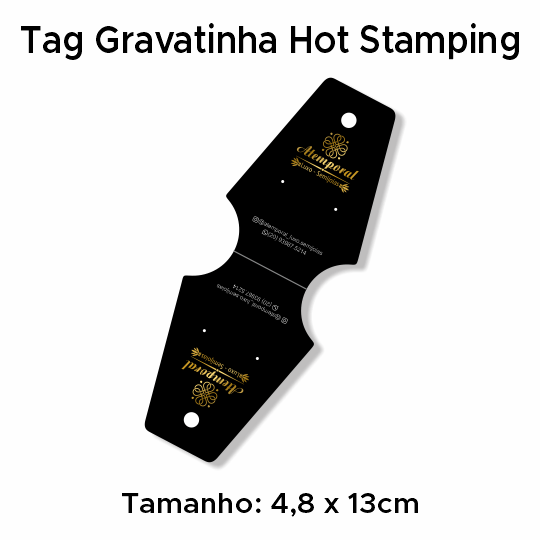 Tag Gravatinha Hot Stamping