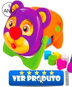 Brinquedo Urso Baldinho Didatico Mercotoys  1 Ano - Espaco Da Magica
