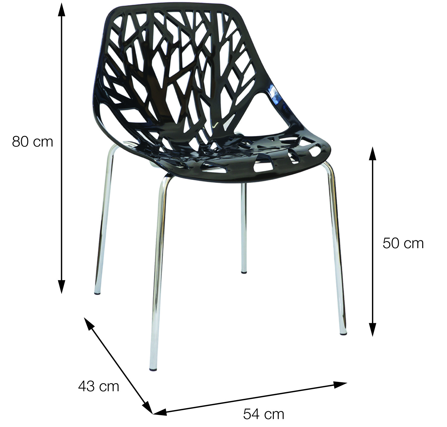 Cadeira De Jantar Folha Movely Design OR-1113