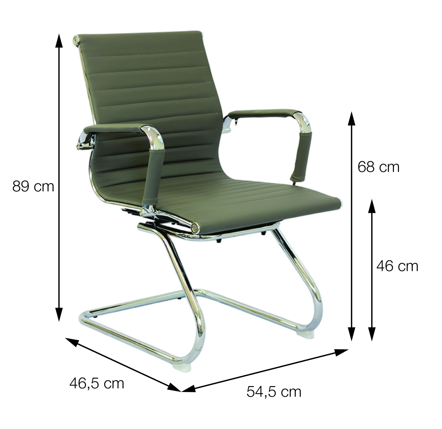 Cadeira Office Eames Esteirinha Fixa Movely Design OR- 3301Fixa