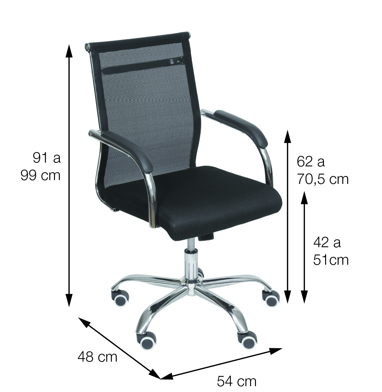 Cadeira Office Roma Movely Design