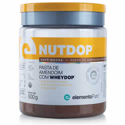 Nutdop Pasta de Amendoim Proteica Baunilha Caramelizada 500g Elemento Puro