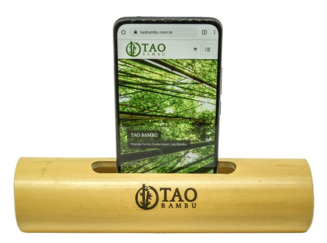 amplificador de bambu rustico
