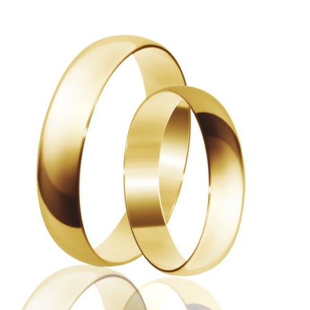 Alianças de casamento em ouro 18k  (4mm)