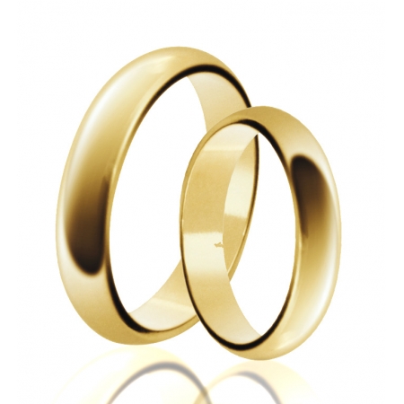 Aliança de Casamento Tradicional Santiny em Ouro 18k - Unitária (4mm)