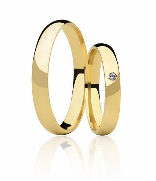 Aliança de Casamento Classic em Ouro 18k e Diamante - Unitária (3.5mm)