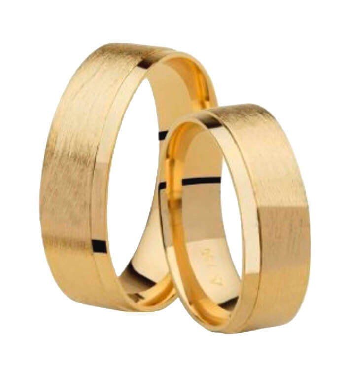 Alianças de casamento Radiant em ouro 18k  (6.10mm)