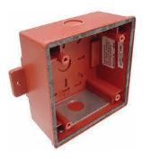 Caixa para sirene IOB-R Surface backbox, indoor/outdoor red - BOSCH