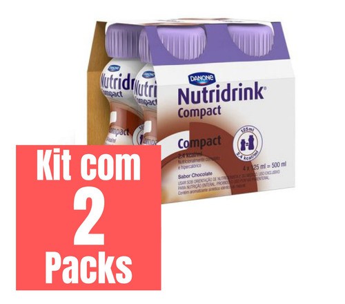 KIT NUTRIDRINK COMPACT CHOCOLATE - 2 PACKS 4 UNID