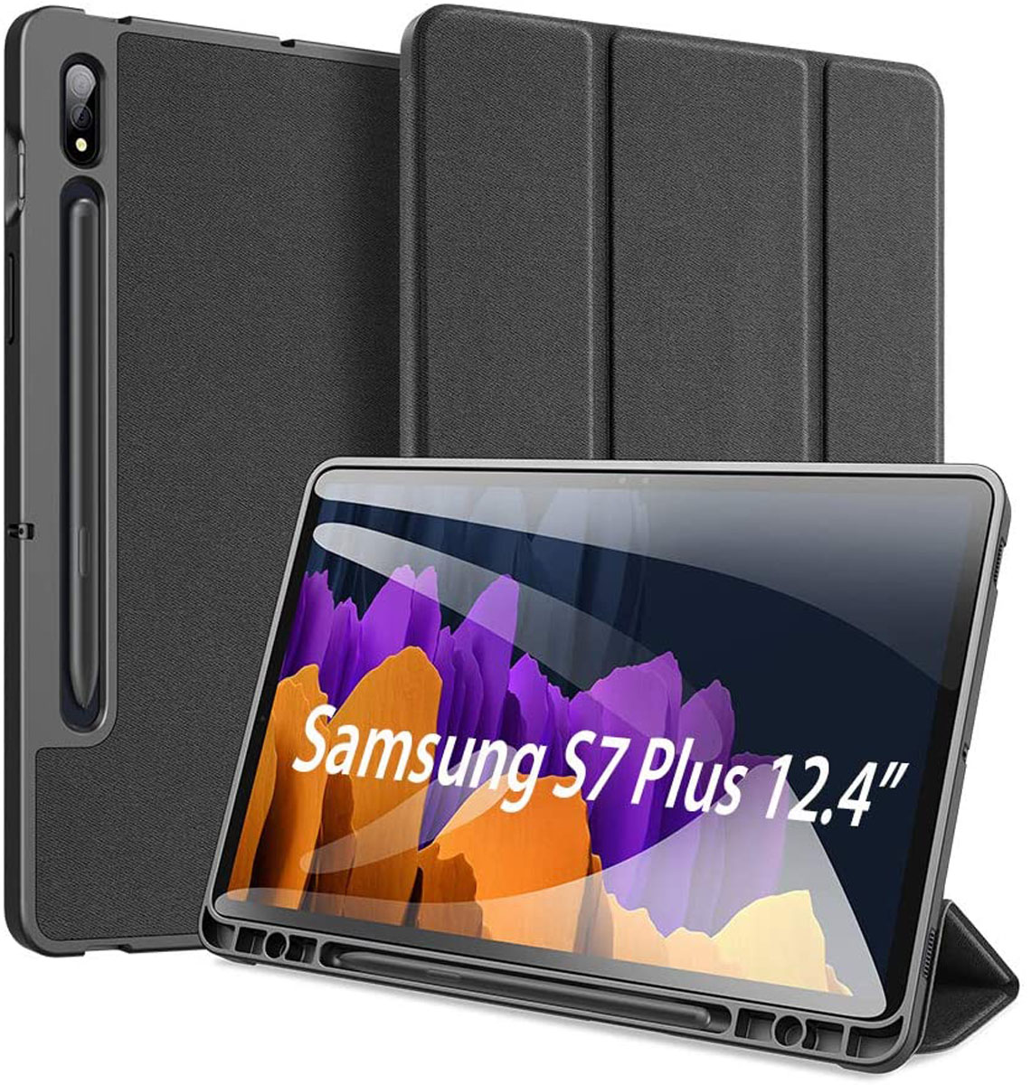 Capa Flip Dux Ducis Skin Domo - Samsung Galaxy Tab S7 Plus / Tab S7 FE (Tela 12.4)