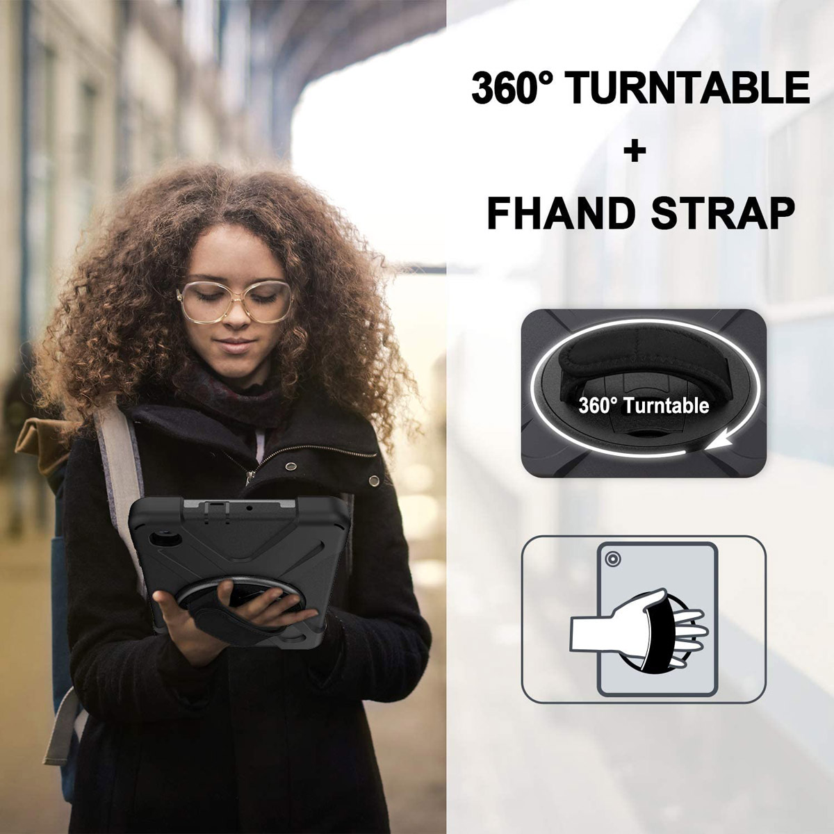 Capa Protetora Skudo Strap360 - Samsung Galaxy Tab A 8.4 2020 T307 (Tela 8.4)