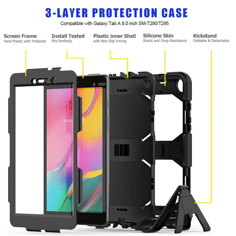 Capa Protetora Skudo Survivor - Samsung Galaxy Tab A 10.1 2019 - T510 / T515 (Tela 10.1)