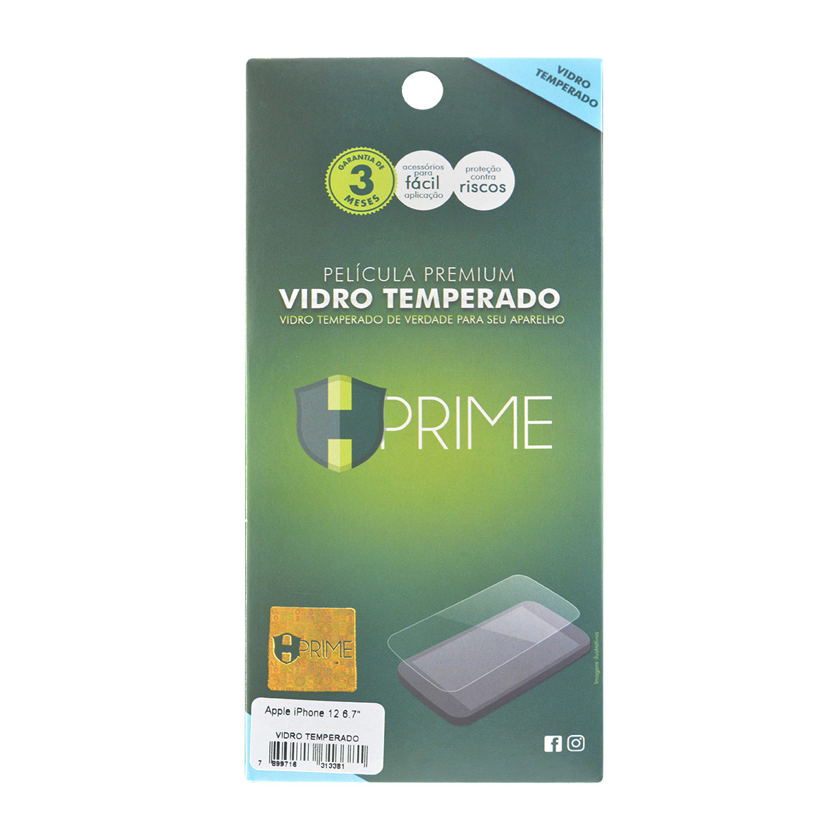 Película Hprime - Vidro Temperado - Apple iPhone 12 Pro Max (Tela 6.7)