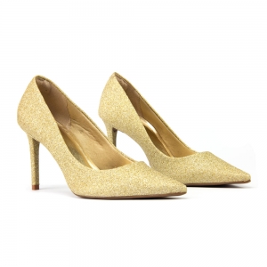 Scarpin Sapato da Corte Básico Ouro Light