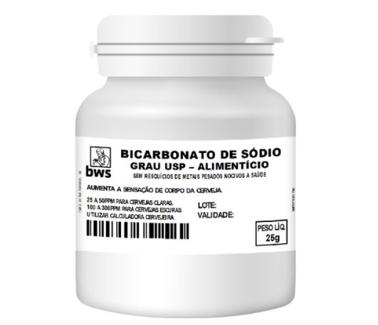 BICARBONATO DE SODIO U.S.P. (NaHCO3) 25G