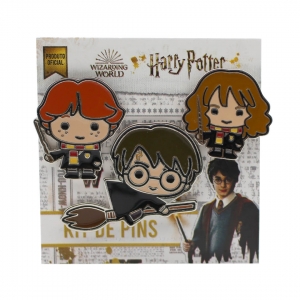 Kit de Pins Harry, Rony e Hermione - Harry Potter