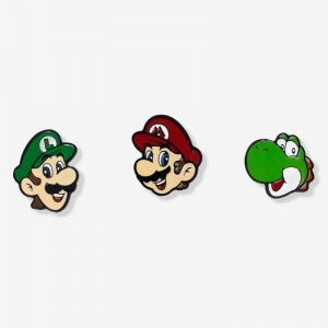 Kit de Pins Mario, Luigi e Yoshi - Super Mario Bros