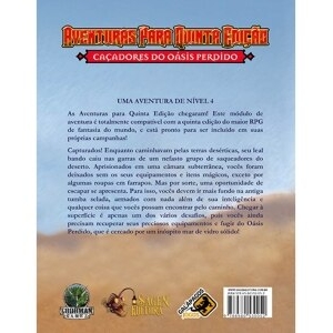 Livro: Aventuras para Quinta Edição #6: Caçadores do Oásis Perdido - D&D
