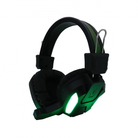 Fone De Ouvido Headset Gamer Bat X Ellent H7 Com Led Verde 