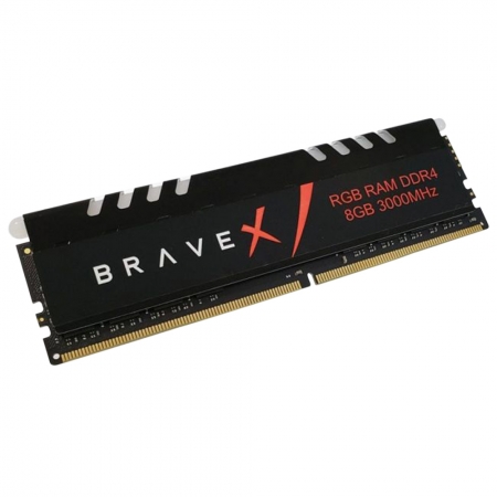 MEMÓRIA 8GB 3000MHZ DESKTOP WINMEMORY BRAVEX DDR4 RGB E DISSIPADOR