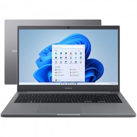 Notebook Samsung NP550 Celeron 6305 Memória 16gb Ssd 240GB Tela 15,6'' Full HD Windows 11 Home 