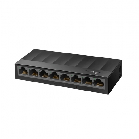 Switch Tp-link 8 Portas Lite Wave 10/100/1000 Mbps Ls1008g Preto