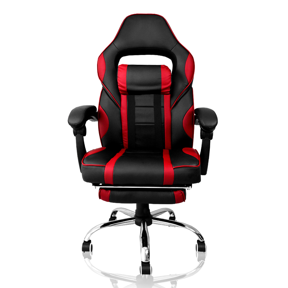 Cadeira Gamer Concórdia  Ac-8069 Reclinável Com Detalhes Em Vermelho