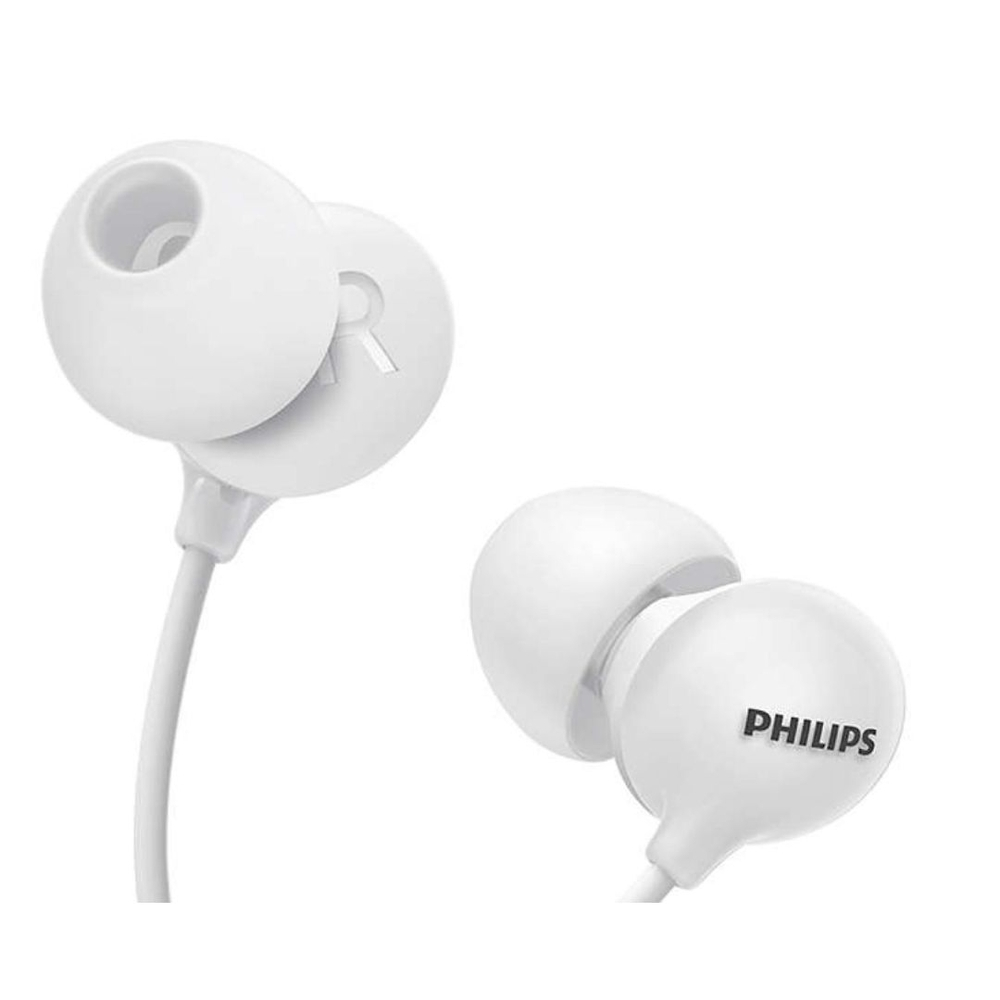 Fone De Ouvido Philips Intra Auricular Upbeat Com Microfone Branco - She2405wt/00