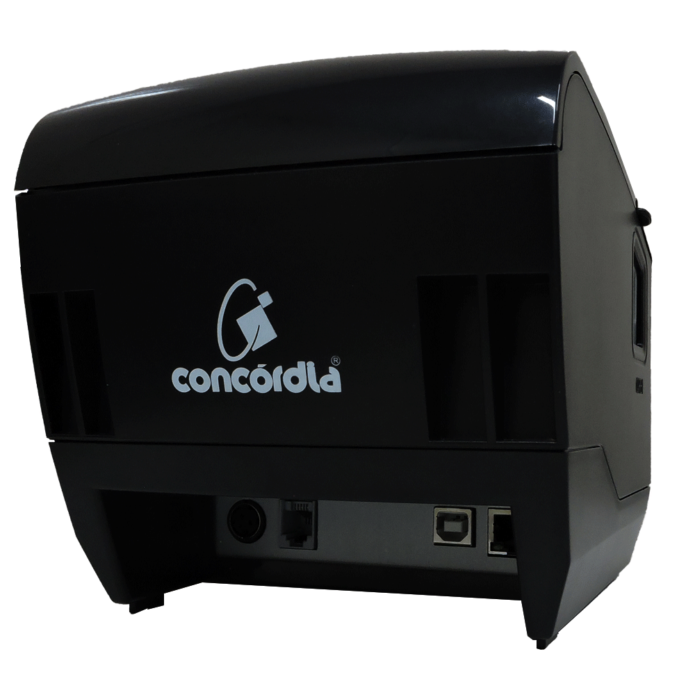 Impressora Não Fiscal Térmica De Cupom Concórdia Xp V320 Usb E Ethernet Preta