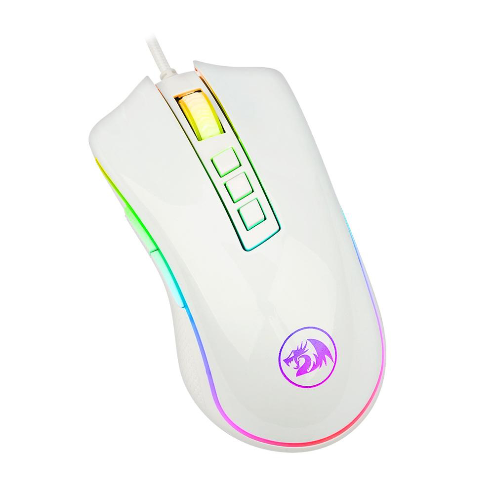 Kit Redragon - Mouse Gamer RGB M711W-FPS + Mousepad Gamer Neptune RGB Semi-Rígido Speed 