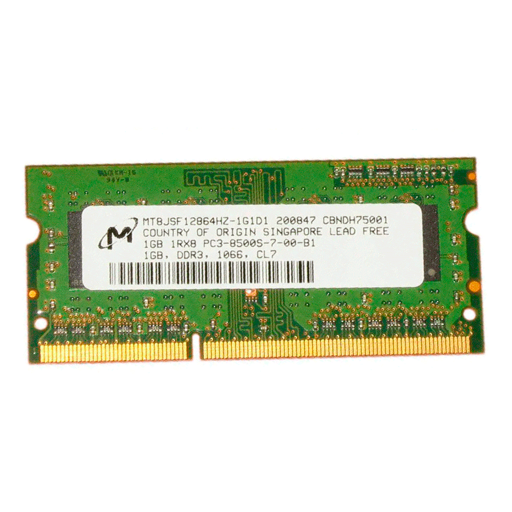 Memória Micron 1GB DDR3 1066mhz 