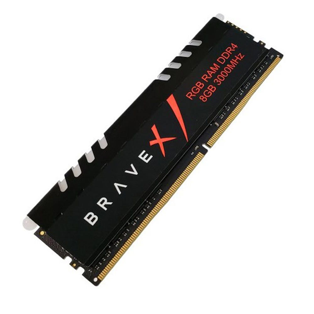 MEMÓRIA 8GB 3000MHZ DESKTOP WINMEMORY BRAVEX DDR4 RGB E DISSIPADOR