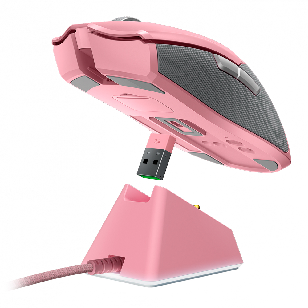 Mouse Sem Fio Gamer Razer Viper Ultimate, Chroma, com Dock, Optical Switch, 8 Botões, 20000DPI, Quartz Pink