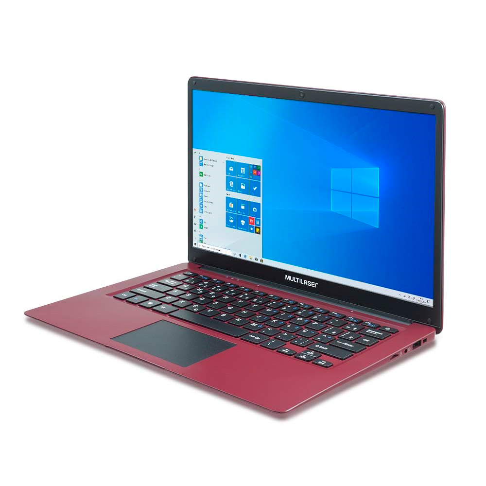 Notebook Multilaser Pc132 Legacy Atom Z8350 Ram 2gb Hd 32gb 14" Windows 10 Home Vermelho 