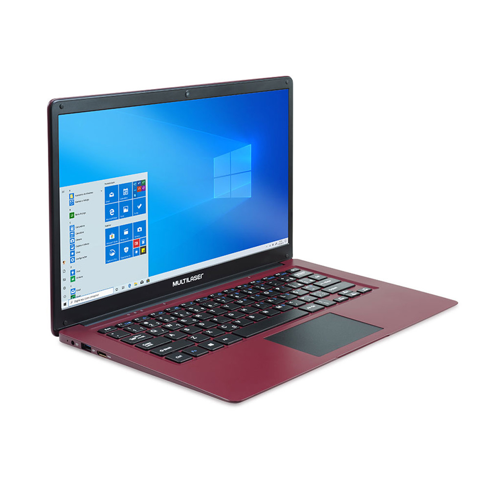 Notebook Multilaser Pc132 Legacy Atom Z8350 Ram 2gb Hd 32gb 14" Windows 10 Home Vermelho
