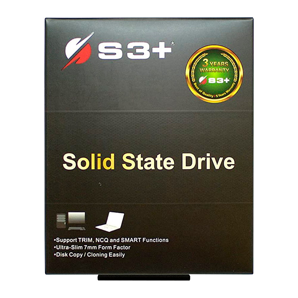 SSD S3+, 240GB, SATA, Leitura 550MB/s, Gravação 500MB/s - S3SSDC240