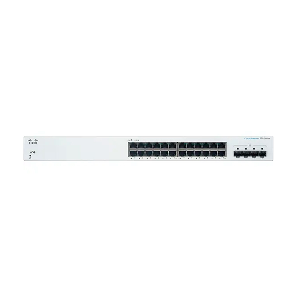 Switch Cisco CBS220 24 Portas Gigabit 10/100/1000 4X1G SFP Layer 2 CBS220-24T-4G Gerenciável