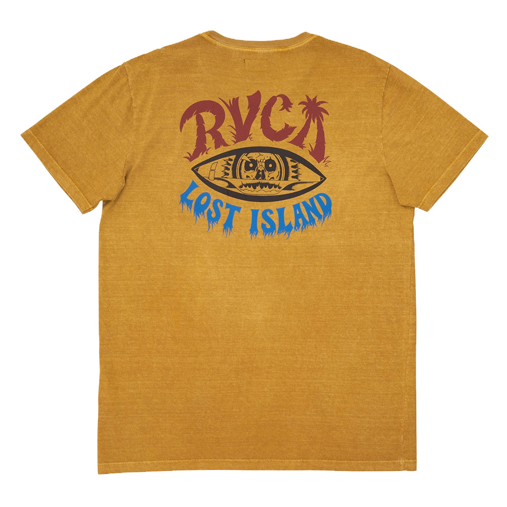 Camiseta RVCA Lost Island Amarelo