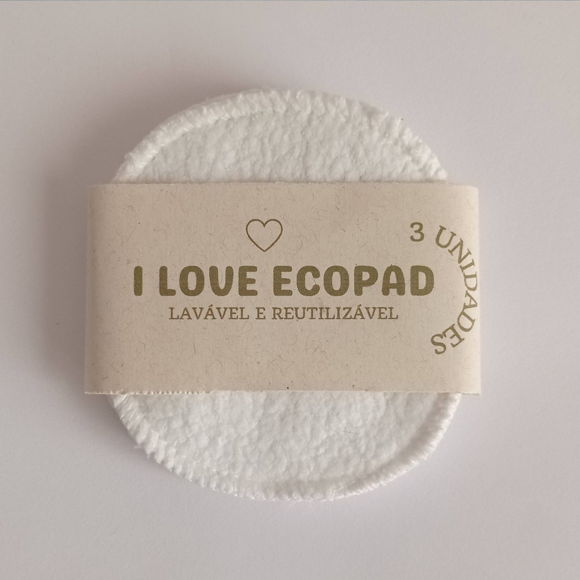 Trio Ecopad Skincare - Discos de Limpeza Facial Ecológicos Reutilizáveis
