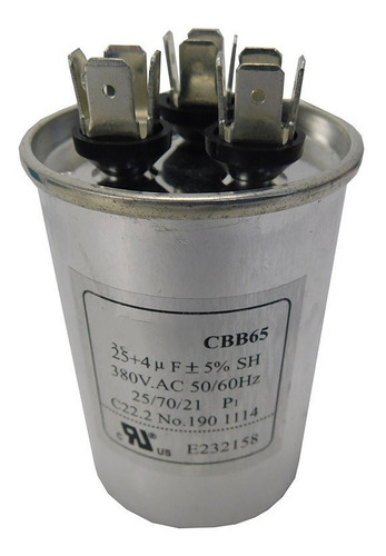 Capacitor Duplo 25+4 Mf 380v - EOS