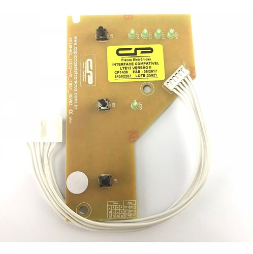 Placa Eletrônica Interface Lavadora Electrolux - 64502207 - CP1436