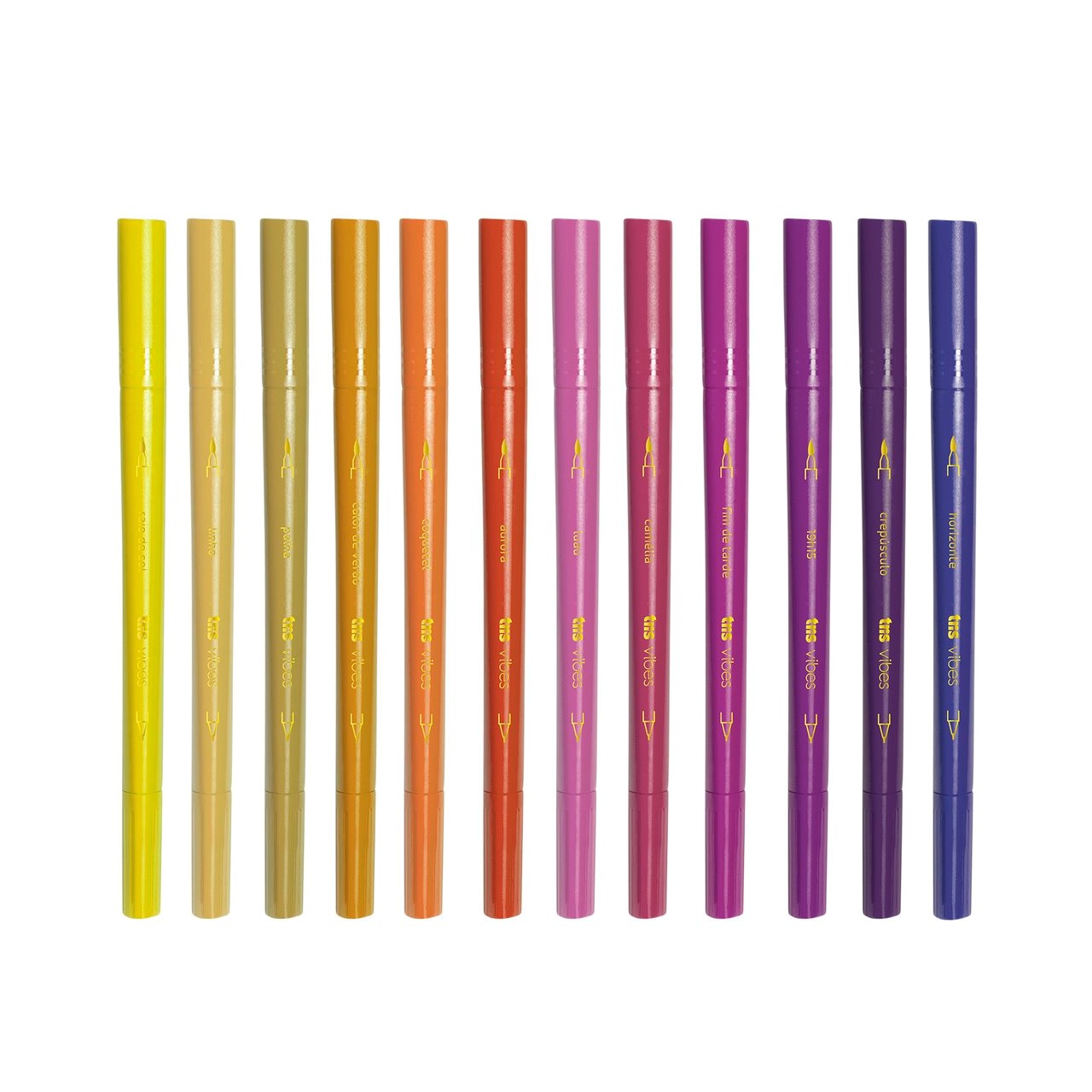 Dual Brush Pen + Ponta Fina Sketch Entardecer c/12 Cores - Tris