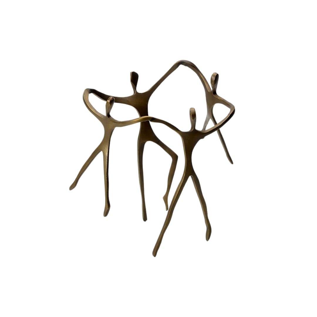 Escultura Ciranda Bronze  Meninos