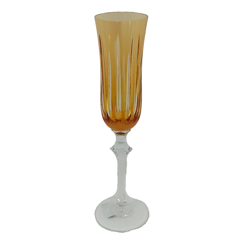 Taça de Cristal p/ Champagne Lap 66 Amarelo Mozart