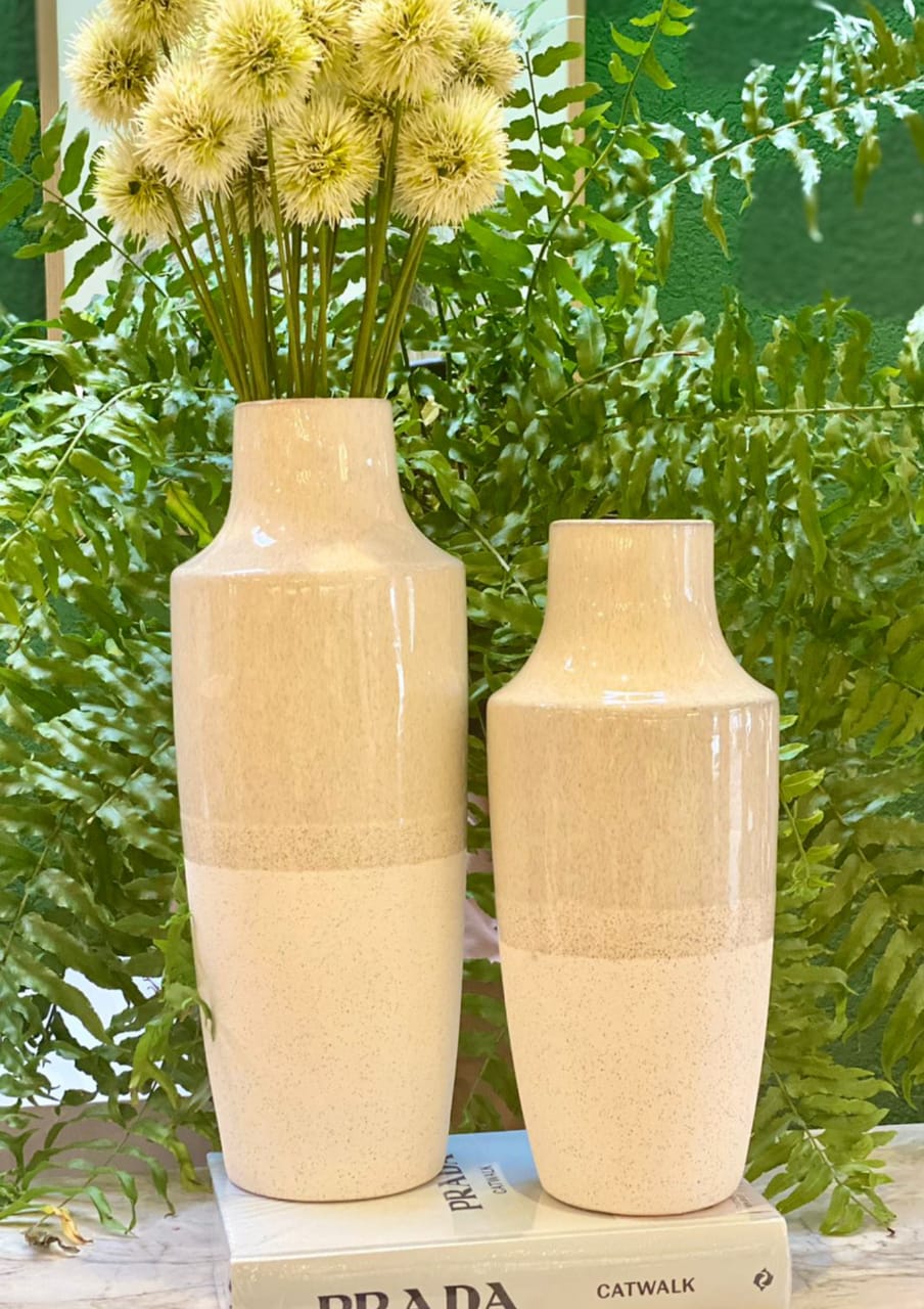 Vaso Cerâmica Areia 16,5x16,5x16 5x36