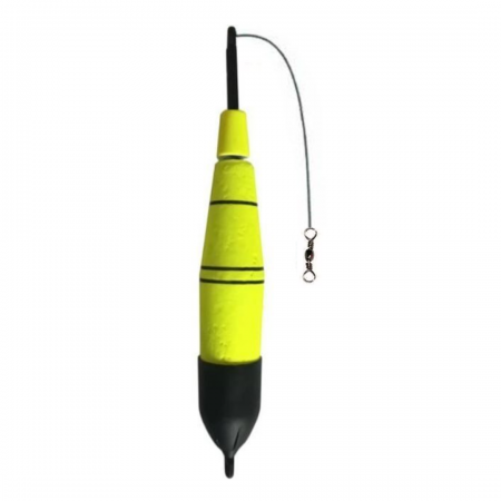 Boia de Arremesso Torpedo 60 gramas Amarelo - Apoio Pesca