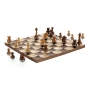 Jogo de xadrez de madeira luxuoso - peças e tabuleiro